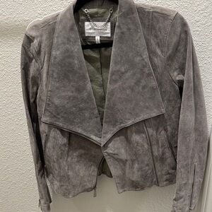 BCBGeneration Gray Suede Women's Jacket